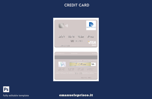 stile verificato Senegal Il modello di carta di debito visto della Banca commerc